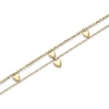 Thumbnail Image 3 of Olivia Burton Women's Mini Heart Light Gold IP Double Layered Bracelet