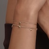 Thumbnail Image 4 of Olivia Burton Women's Mini Heart Light Gold IP Double Layered Bracelet