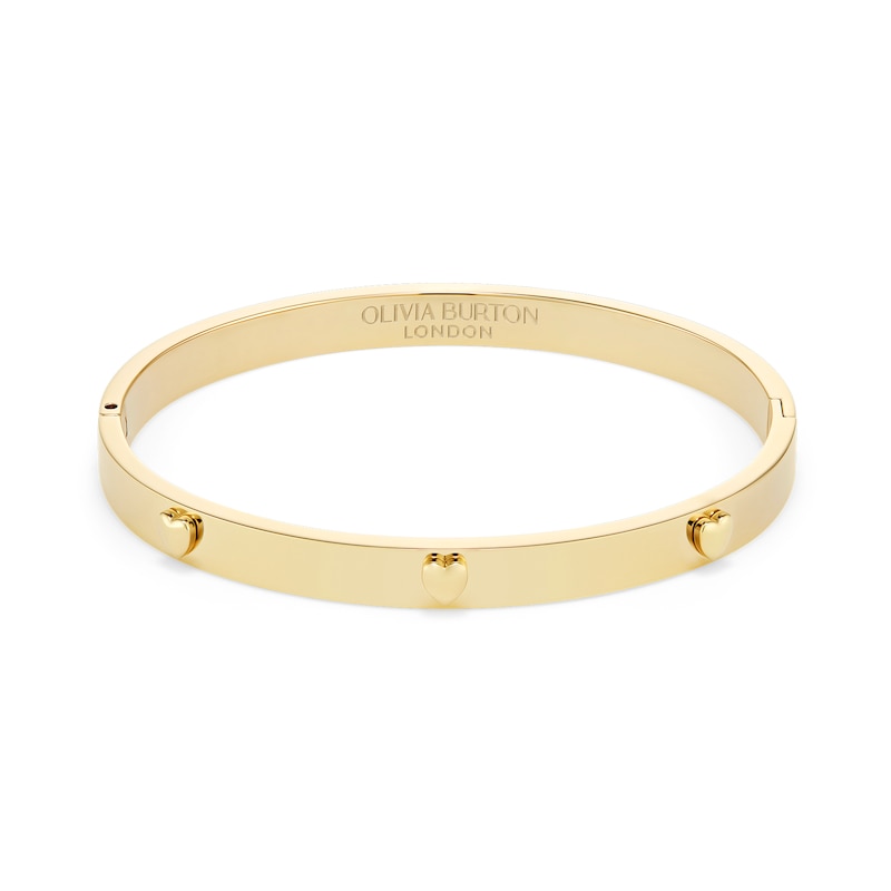 Main Image 1 of Olivia Burton Women's Mini Heart Light Gold IP Bangle