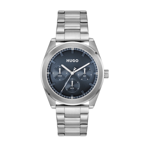 Hugo Men's Steel/Stainless Steel 50M Blue Bright Sport Dial Bracelet Watch - W45439 1530424 - Image 3