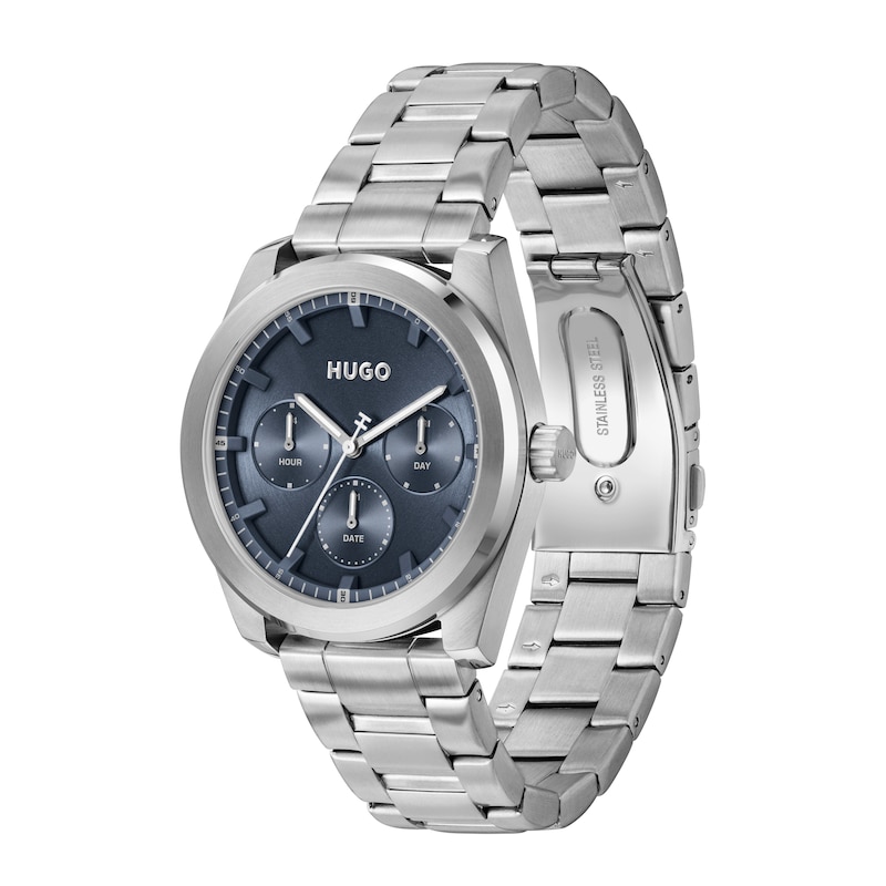 Main Image 2 of HUGO Men's #BRIGHT SPORT Stainless Steel Blue Dial Bracelet Watch