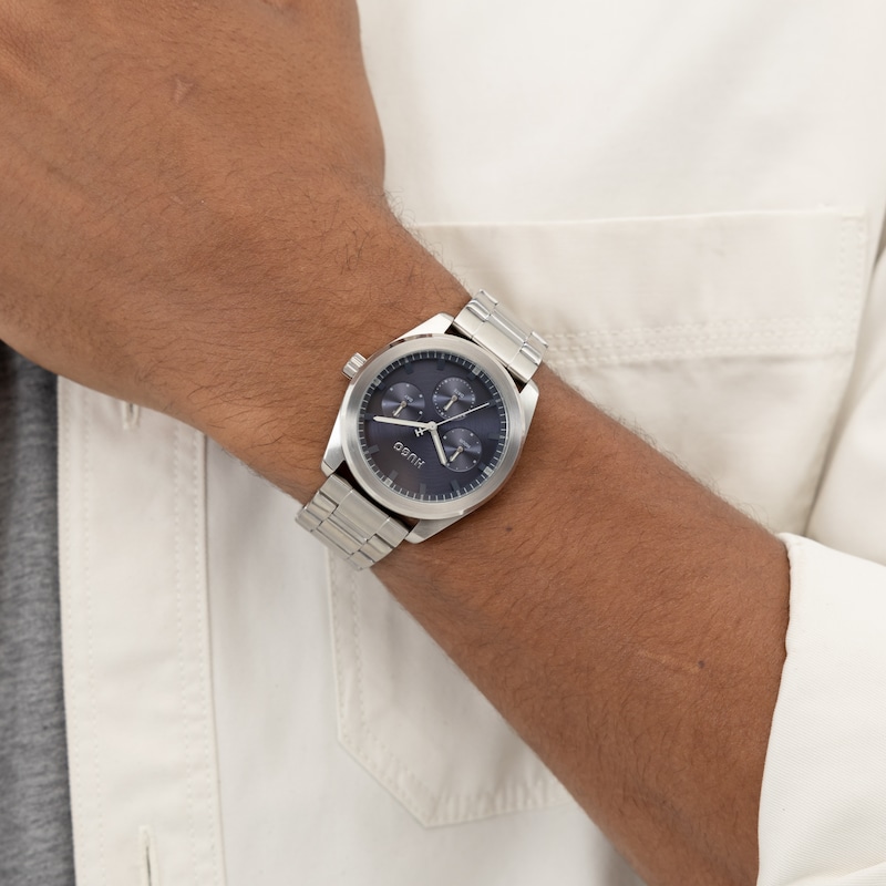 Main Image 5 of HUGO Men's #BRIGHT SPORT Stainless Steel Blue Dial Bracelet Watch