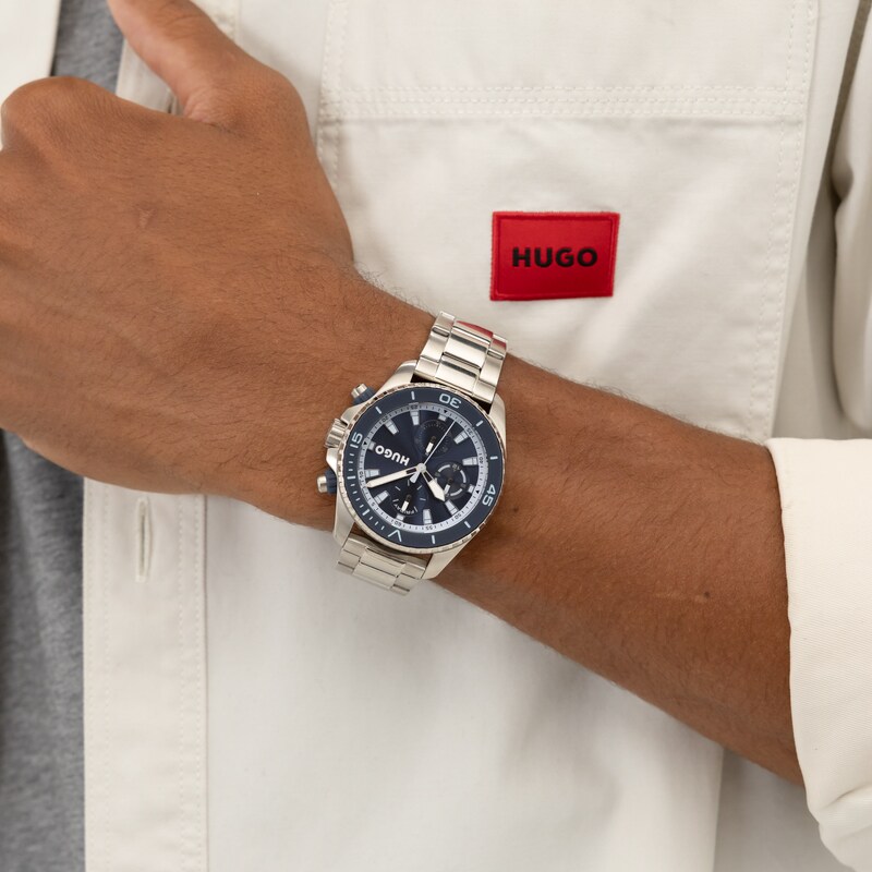 Main Image 4 of HUGO #DIVE Men's 44m Blue Dial & Stainless Steel Bracelet Watch
