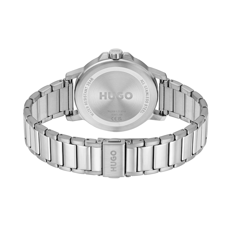 Main Image 3 of HUGO #SMOOTH Men's Green Dial & Stainless Steel Bracelet Watch