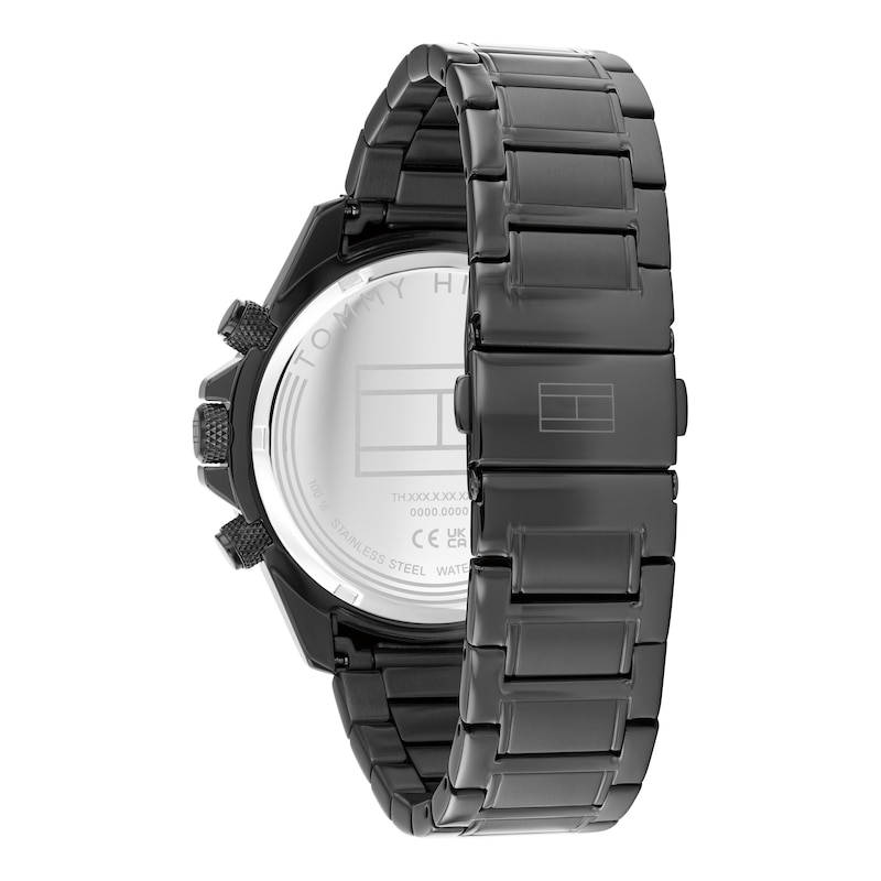 Main Image 2 of Tommy Hilfiger 44mm Men's Dark Blue Dial Gunmetal Bracelet Watch