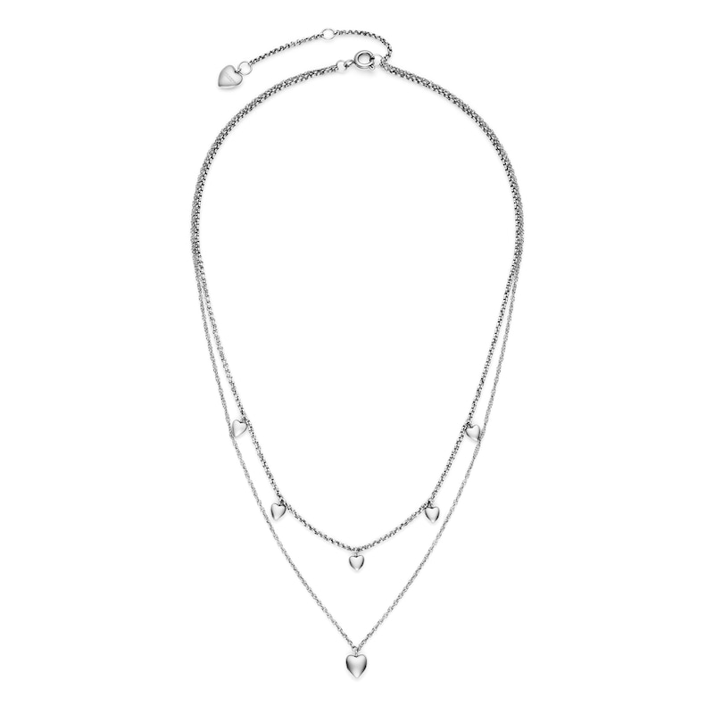 Main Image 2 of Olivia Burton Women's Mini Heart Stainless Steel Double Layered Necklace