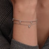 Thumbnail Image 4 of Olivia Burton Women's Mini Heart Stainless Steel Double Layered Bracelet