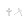 Thumbnail Image 1 of Sterling Silver Cross Stud Earrings