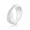 Thumbnail Image 2 of Sterling Silver Cubic Zirconia Cross Over Chunky Ring
