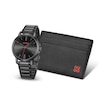 Thumbnail Image 2 of HUGO Men's #SMOOTH Black Cardholder & Black IP Stainless Steel Watch Gift Set