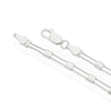 Thumbnail Image 3 of Sterling Silver Double Row Station Chain 18"
