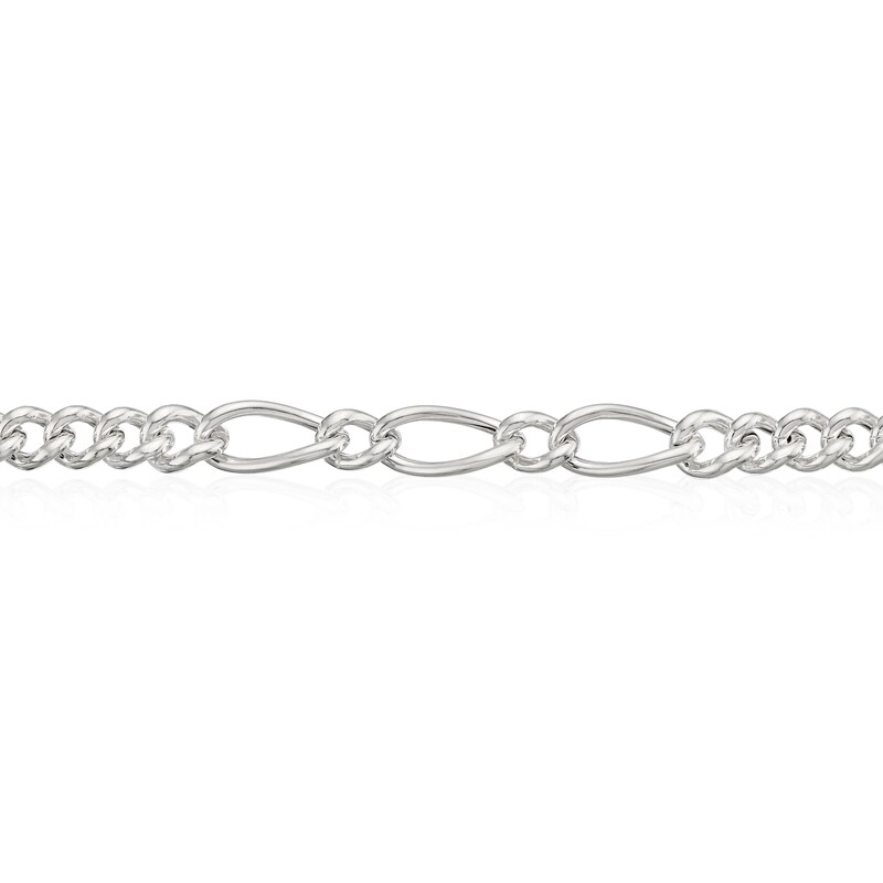Main Image 2 of Sterling Silver Chunky Chain Bracelet 7+1"