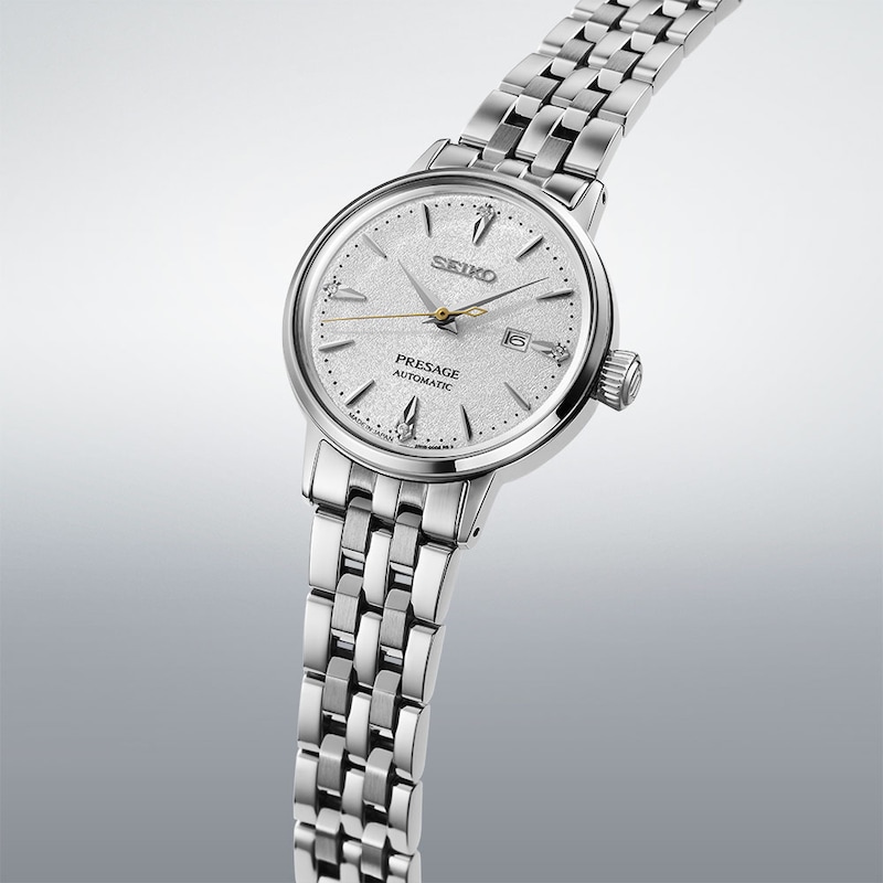 Main Image 4 of Seiko Presage Cocktail Time Diamond & Stainless Steel Watch