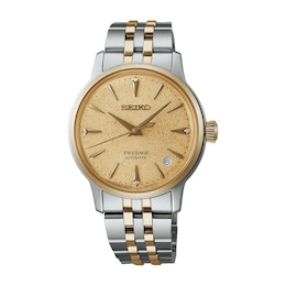 Seiko Presage 'Frozen Daiquiri' Diamond Cocktail Time 34mm Two Tone Watch