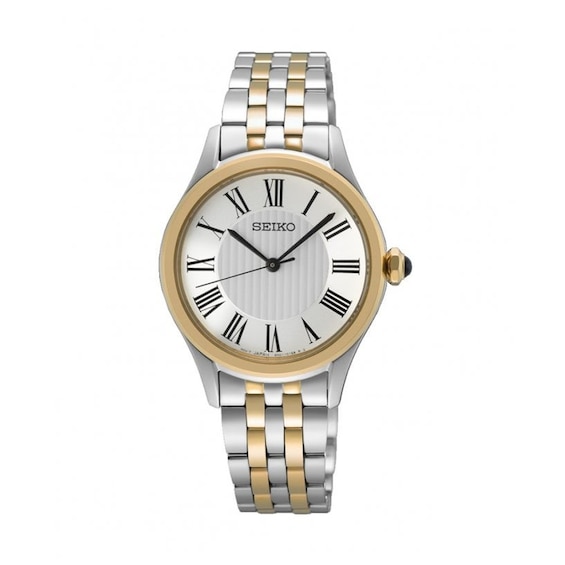 Seiko Conceptual Classic Women's Silver Dial Two Tone Stainless Steel Bracelet Watch