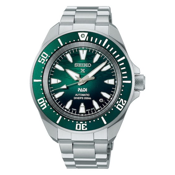 Seiko Prospex PADI 60th Anniversary 4R Compact Green Mechanical Diver's Stainless Steel Watch