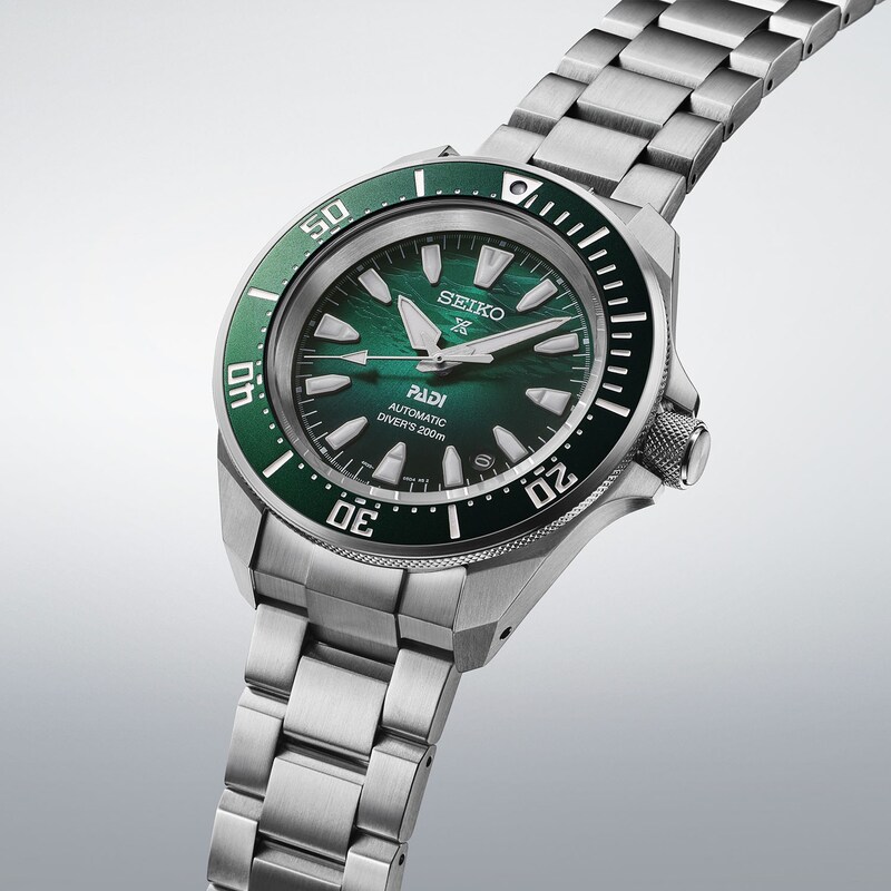 Main Image 2 of Seiko Prospex PADI 60th Anniversary 4R Compact Green Mechanical Diver's Stainless Steel Watch