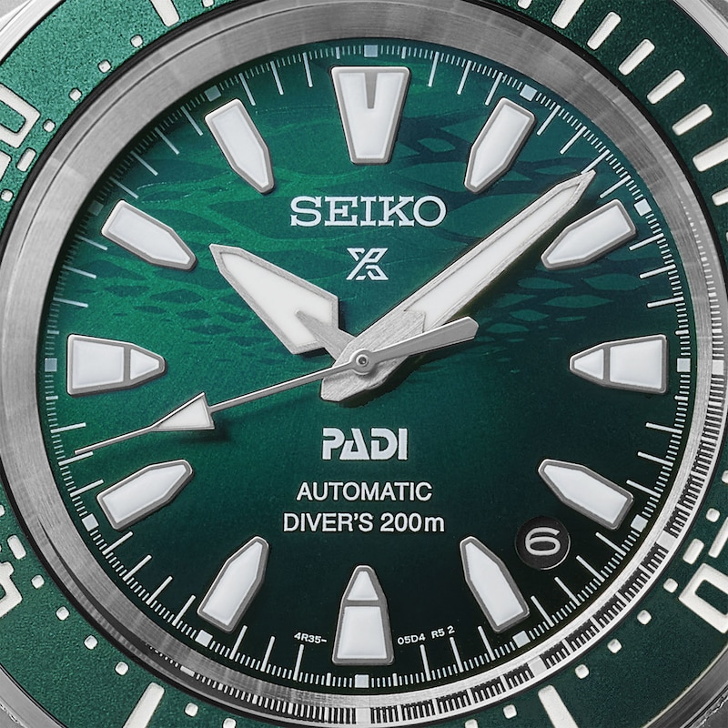 Main Image 3 of Seiko Prospex PADI 60th Anniversary 4R Compact Green Mechanical Diver's Stainless Steel Watch