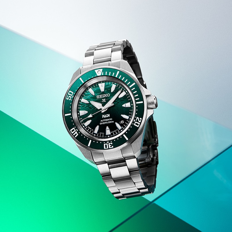 Main Image 4 of Seiko Prospex PADI 60th Anniversary 4R Compact Green Mechanical Diver's Stainless Steel Watch