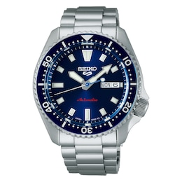 Seiko 5 Sports SKX Redux Men's Koniro Blue Dial Stainless Steel Bracelet Watch