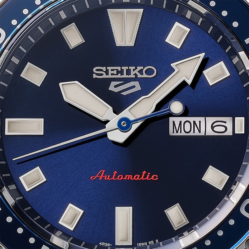 Main Image 4 of Seiko 5 Sports SKX Redux Men's Koniro Blue Dial Stainless Steel Bracelet Watch