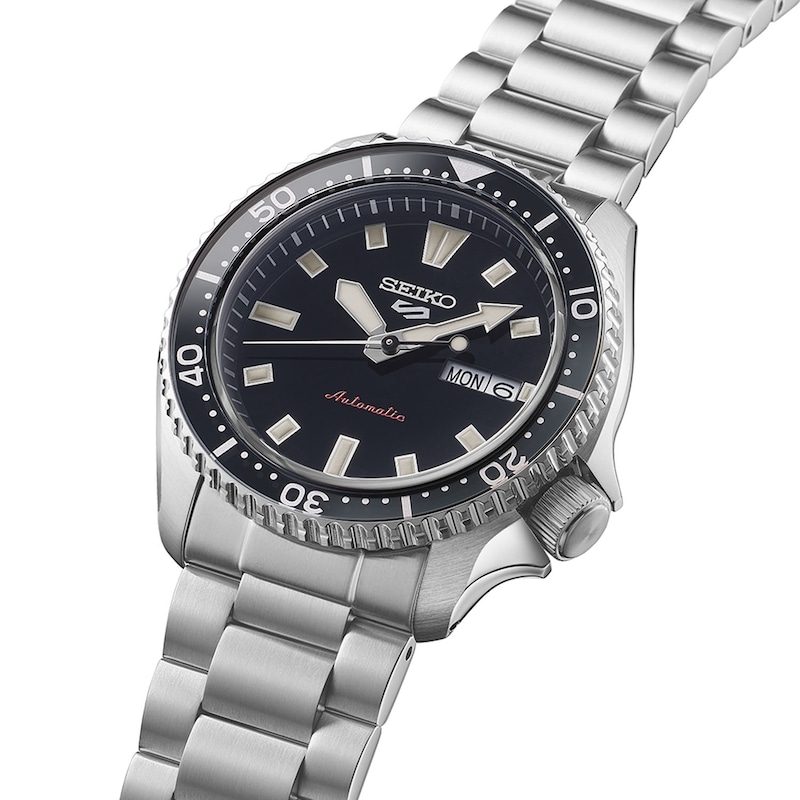 Main Image 2 of Seiko 5 Sports SKX Redux Men's Kuro Black Dial Stainless Steel Bracelet Watch