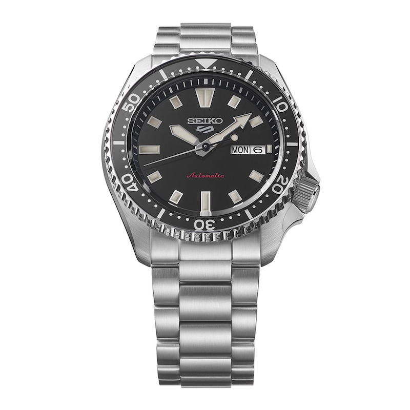 Main Image 3 of Seiko 5 Sports SKX Redux Men's Kuro Black Dial Stainless Steel Bracelet Watch