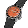 Thumbnail Image 2 of Seiko 5 Sports SKX Redux Men's Daichi Orange Dial Black Silicone Strap Watch
