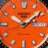 Thumbnail Image 4 of Seiko 5 Sports SKX Redux Men's Daichi Orange Dial Black Silicone Strap Watch