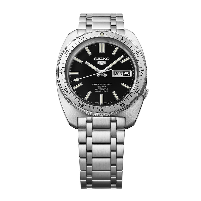 Main Image 2 of Seiko 5 Sports ‘Gene Kranz’ Recreation Limited Edition Black Dial Stainless Steel Watch