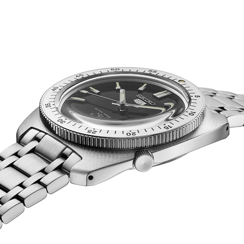 Main Image 3 of Seiko 5 Sports ‘Gene Kranz’ Recreation Limited Edition Black Dial Stainless Steel Watch