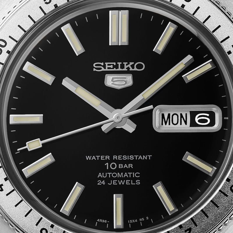 Main Image 6 of Seiko 5 Sports ‘Gene Kranz’ Recreation Limited Edition Black Dial Stainless Steel Watch