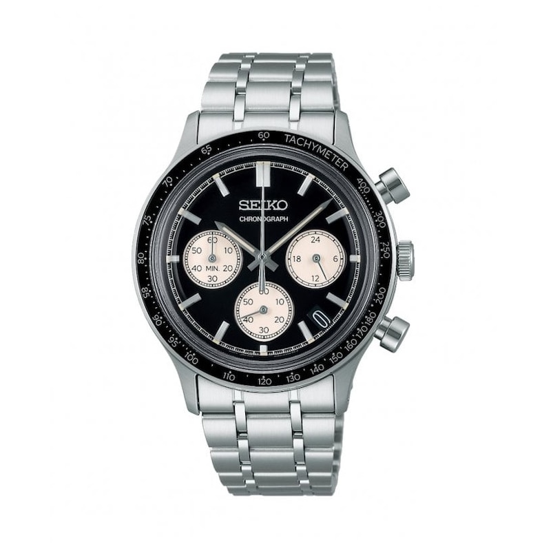 Main Image 1 of Seiko Conceptual Sport Men's Black Chronograph Dial Stainless Steel Bracelet Watch