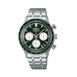 Seiko Conceptual Sport Men's Green Chronograph Stainless Steel Bracelet Watch