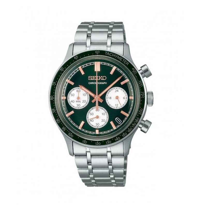 Main Image 1 of Seiko Conceptual Sport Men's Green Chronograph Stainless Steel Bracelet Watch
