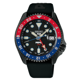 Seiko 5 Sports PEPSI Black Stainless Steel Limited Edition Watch
