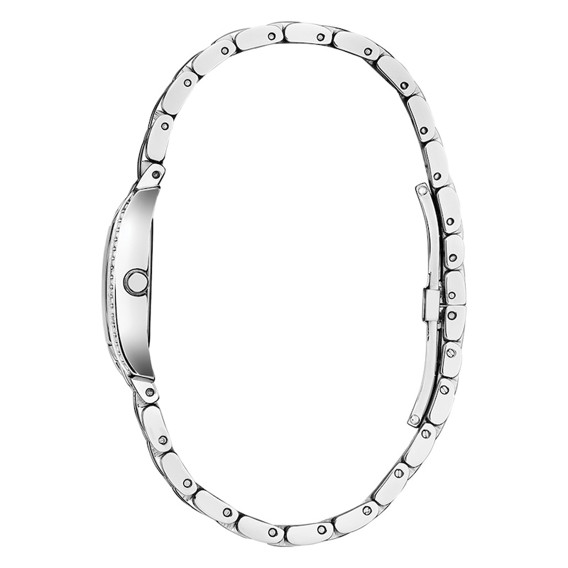 Main Image 2 of Citizen Eco-Drive Pink Mother Of Pearl Crystal Dial & Stainless Steel Watch