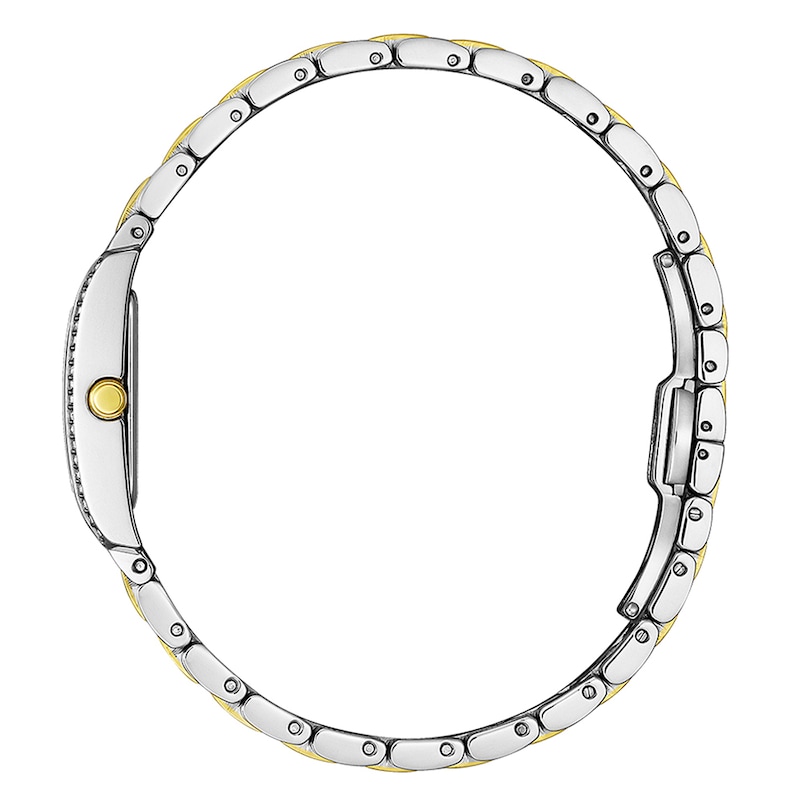 Main Image 2 of Citizen Eco-Drive Mother Of Pearl Crystal Dial & Two Tone Bracelet Watch