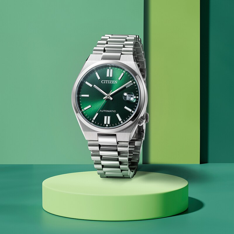 Main Image 6 of Citizen Automatic Tsuyosa Green Dial & Stainless Steel Watch
