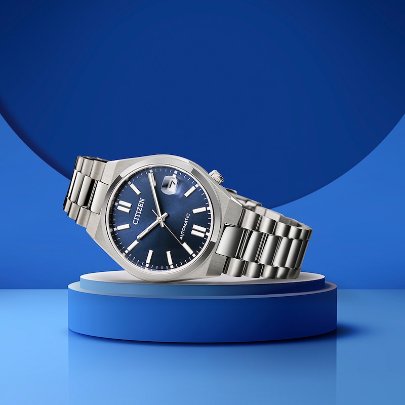 Main Image 6 of Citizen Automatic Tsuyosa Blue Dial & Stainless Steel Watch