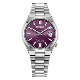 Citizen Automatic Tsuyosa Purple Dial & Stainless Steel Watch