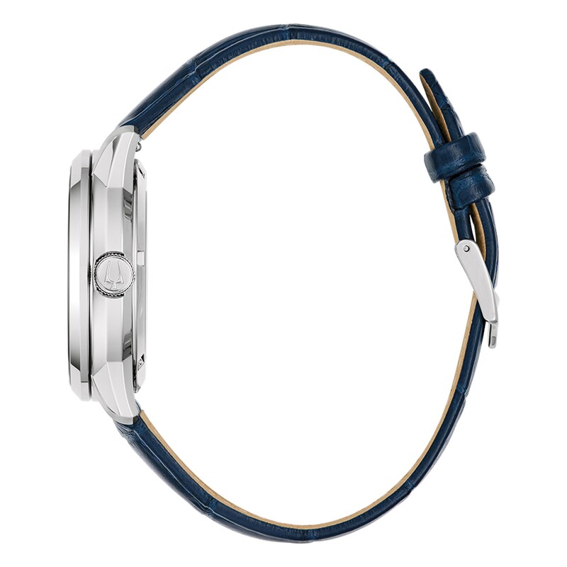 Main Image 2 of Bulova Sutton Automatic Men's White Skeleton Dial Stainless Steel Bracelet Watch