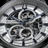 Thumbnail Image 4 of Bulova Sutton Automatic Men's White Skeleton Dial Stainless Steel Bracelet Watch