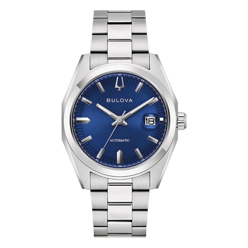 Main Image 1 of Bulova Surveyor Automatic Men's Blue Dial Stainless Steel Bracelet Watch
