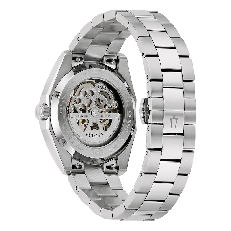 Main Image 3 of Bulova Surveyor Automatic Men's Blue Dial Stainless Steel Bracelet Watch