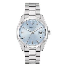 Bulova Surveyor Automatic Men's Light Blue Dial Stainless Steel Bracelet Watch