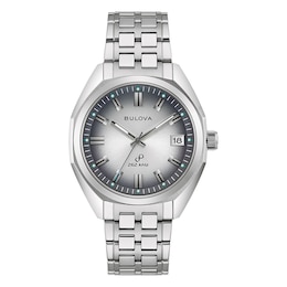 Bulova Jet Star Men's Silver Dial Stainless Steel Bracelet Watch