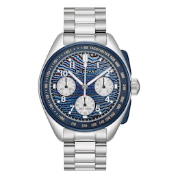 Bulova 150th Anniversary Limited Edition Lunar Pilot Chronograph Men's Stainless Steel Bracelet Watch