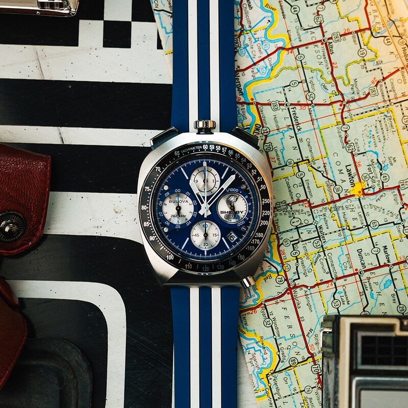 Main Image 10 of Bulova 150th Anniversary SHELBY® Racer Chronograph Limited Edition Men's Strap Watch