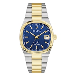 Bulova Super Seville Precisionist Men's Blue Dial Two-Tone Bracelet Watch